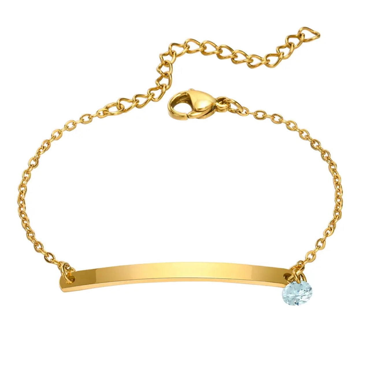 צמידי אבן לידה עם חריטה אישית