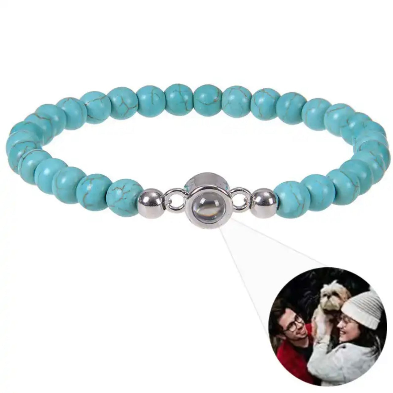 צמיד חרוזים עם תמונה מוצפנת