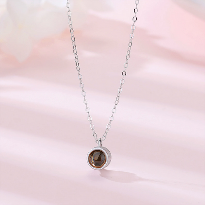 שרשרת פנינה עם תמונה מוצפנת - Myone Jewelry