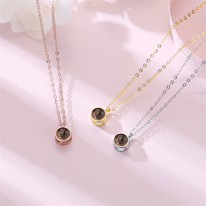 שרשרת פנינה עם תמונה מוצפנת - Myone Jewelry