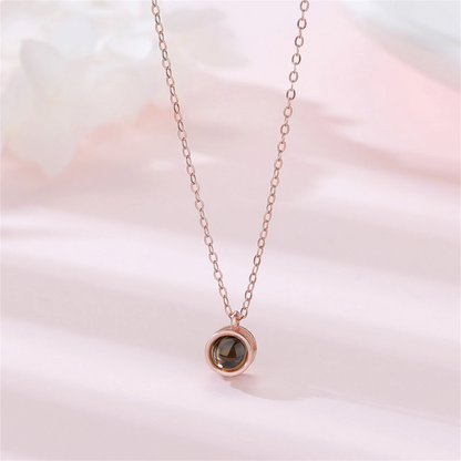 שרשרת פנינה עם תמונה מוצפנת - Myone Jewelry