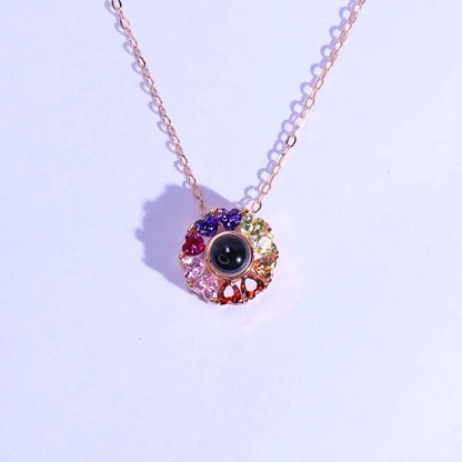 ⁨שרשרת לילך עם תמונה מוצפנת⁩ - Myone Jewelry