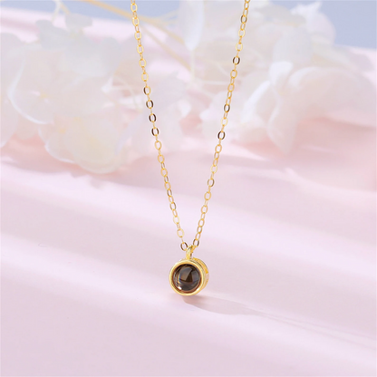 שרשרת פנינה עם תמונה מוצפנת - Myone Jewelry