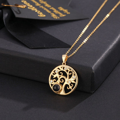 שרשרת עץ החיים עם תמונה מוצפנת - Myone Jewelry