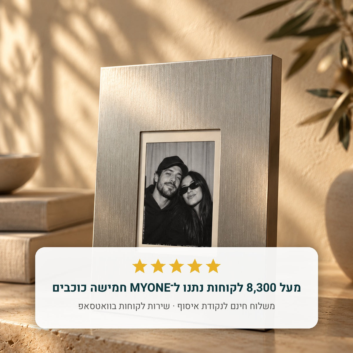 מעל 8,300 לקוחות נתנו ל-MYONE חמישה כוכבים