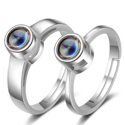 טבעת בייסיק עם תמונה מוצפנת - Myone Jewelry